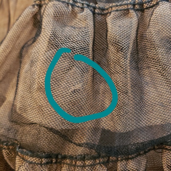 Vintage Fantasy Lingerie S Tiered Underskirt Black, Pink Tulle Unlined Petticoat - Picture 6 of 7